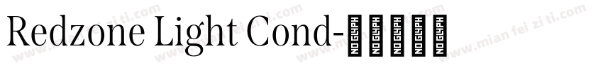 Redzone Light Cond字体转换